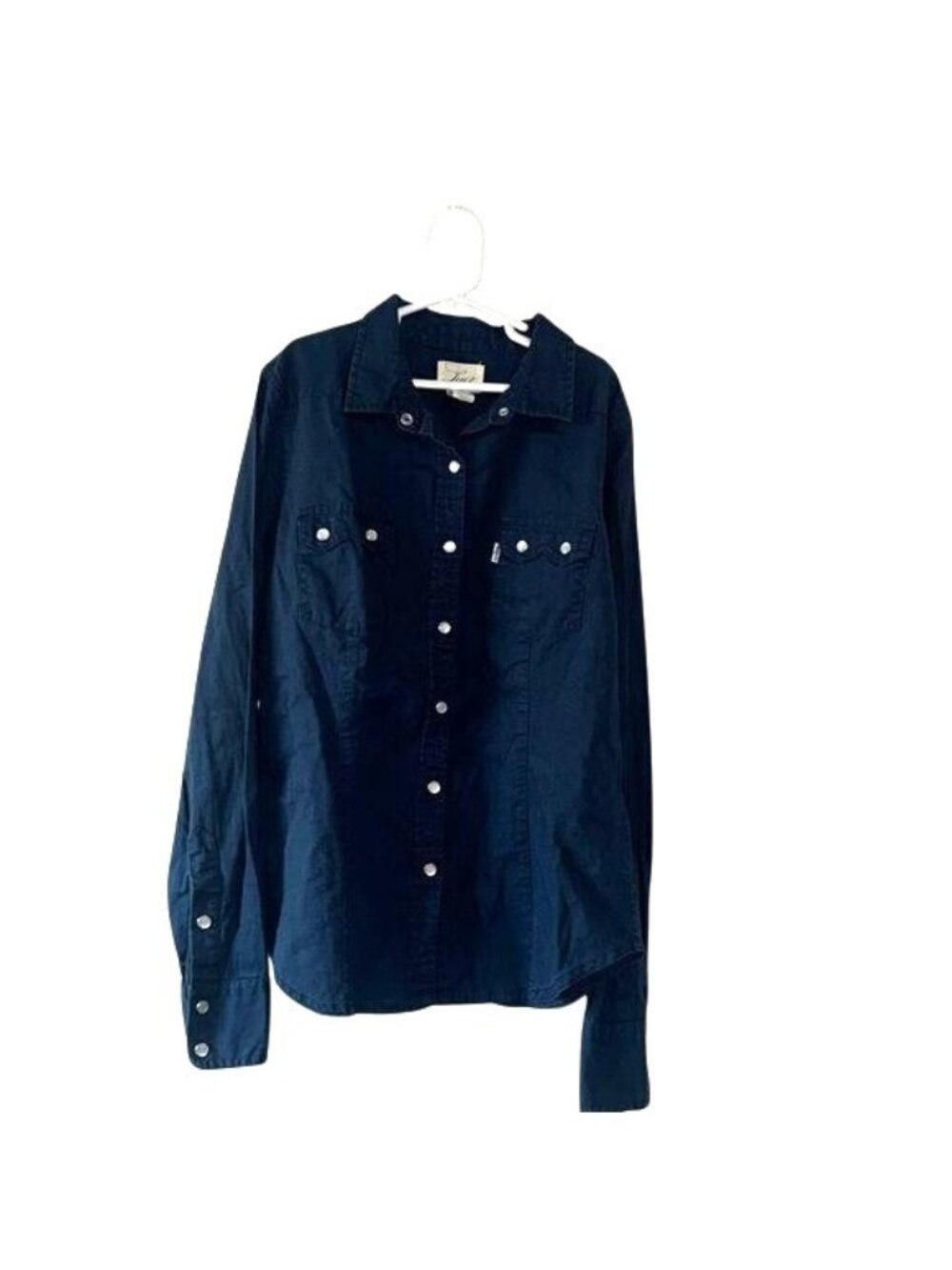 Levis Womens Denim Blue Long Sleeve Shirt M